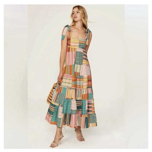 Alemais Dresses & Skirts - Alemais Sloane Tiered Organic Cotton Dress Size 6